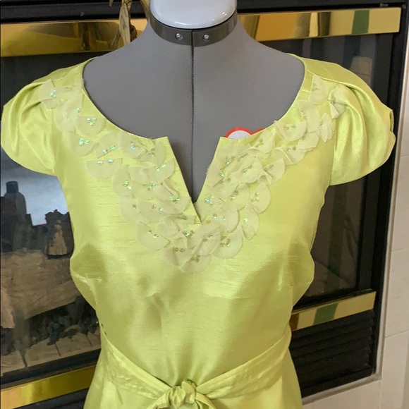 RB Collection NY Sequins Green Size 6 Dress - Picture 2 of 8